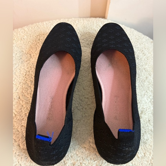 Rothy’s black square flat size 10.5 - Picture 1 of 6